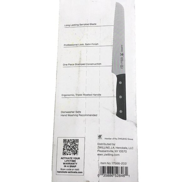 Henckels Dynamic Fine Edge 8-inch Bread Knife NEW 17566-200 - Picture 3 of 3